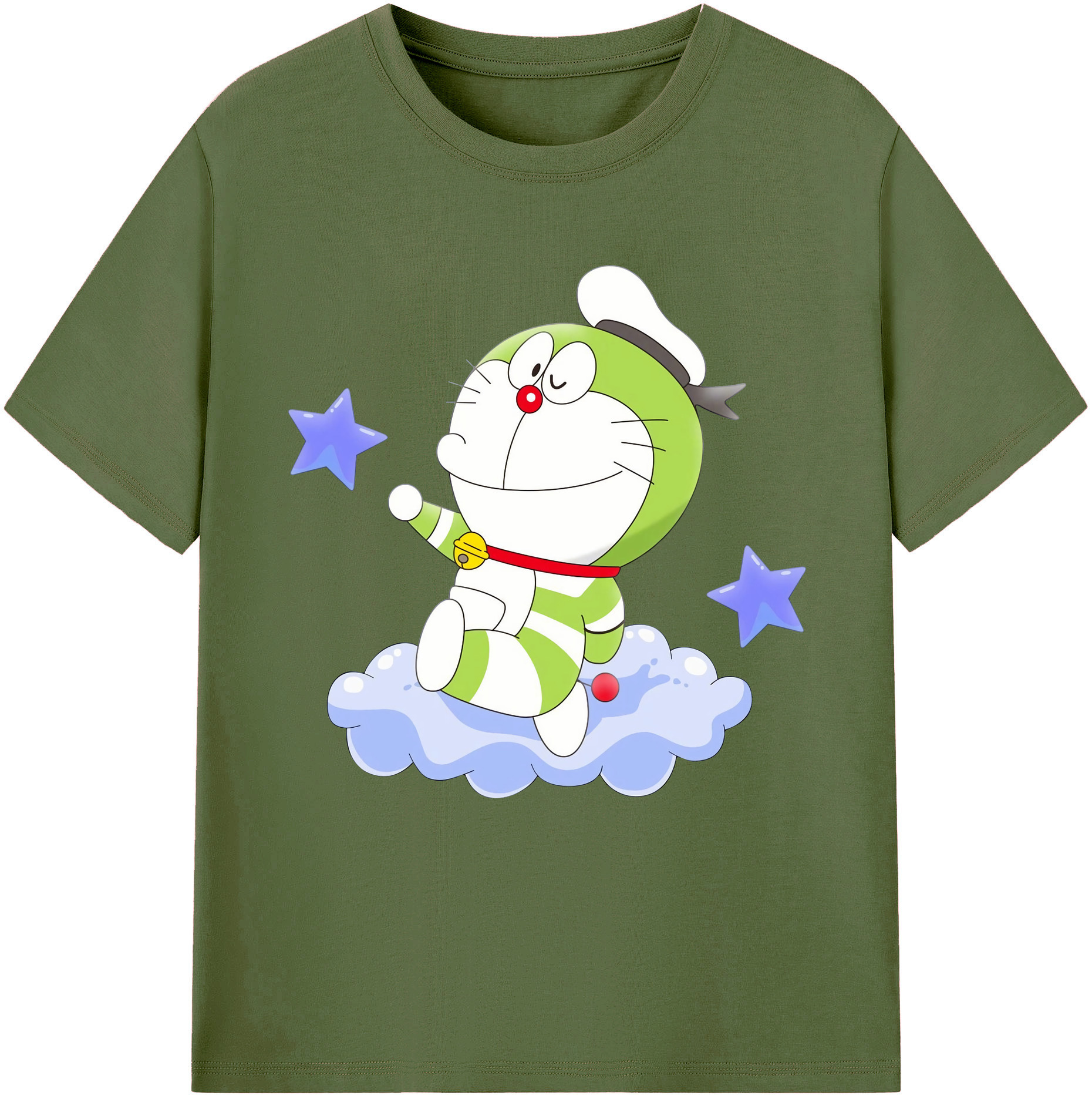 （画像用） ドラえもん Doraemon 綿100％半袖Tシャツ（フロントプリント）